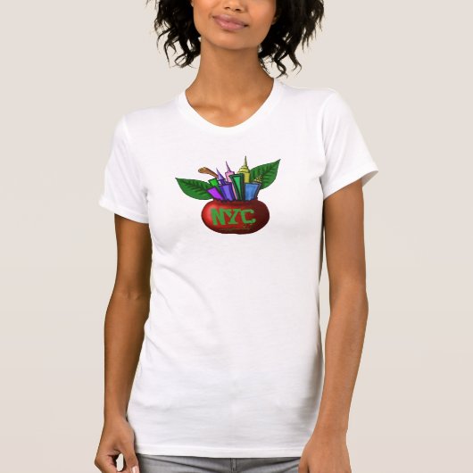 NYC groot T-shirt voor appel (Voorkant)