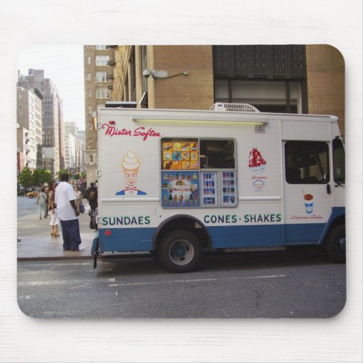 NYC Ice Cream Truck Muismat (Voorkant)