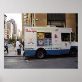 NYC Ice Cream Truck Poster (Voorkant)