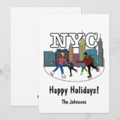 NYC IJshockey Kerstkaart (Voorkant / Achterkant)