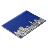 NYC inktkoninklijk blauw Notitieboek (Linkerzijde)
