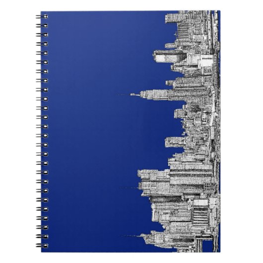 NYC inktkoninklijk blauw Notitieboek (Voorkant)