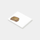 NYC Jewish Deli Reuben Sandwich Foodie Post Post-it® Notes (Schuin)