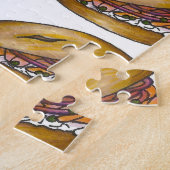 NYC Joodse Deli Bagel Capers Lox Cream Cheese Legpuzzel (Zijkant)