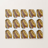 NYC Joodse Deli Bagel Capers Lox Cream Cheese Legpuzzel (Horizontaal)