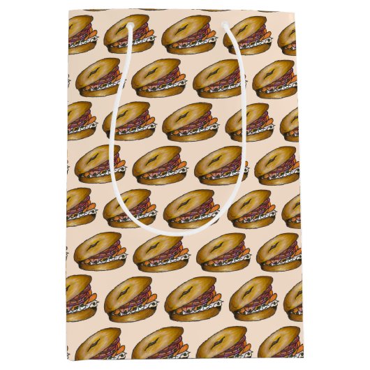 NYC Joodse Deli Bagel Capers Lox Cream Cheese Medium Cadeauzakje (Voorkant)