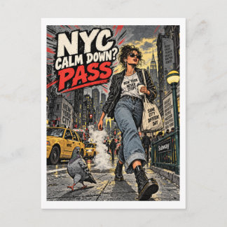 NYC Kalmeer Jezelf Pas Briefkaart