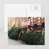 NYC-kerstboomstandaard boven West Side Manhattan Feestdagenkaart (Voorkant / Achterkant)