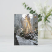 NYC-kerstengel Feestdagenkaart (Staand voorkant)