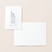 NYC Kerstmis Hanukkah Vrijheidsfeestdag Folie Kaarten (Display)