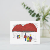 NYC Kerstmis Windows New York City Holiday Feestdagenkaart (Staand voorkant)