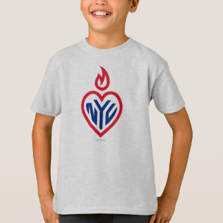 NYC Kinder T-Shirt Grey - Gotham Heart