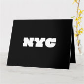 NYC Klassieker Kaart (Gele Bloem)