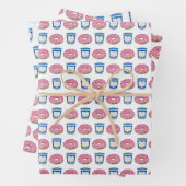 NYC Koffie en Donuts Breakfast Food Doughnuts Inpakpapier Vel (In situ)