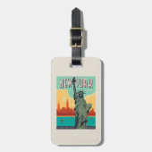 NYC - Lady Liberty Bagagelabel (Voorkant verticaal)