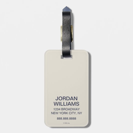 NYC - Lady Liberty Bagagelabel (Achterkant verticaal)