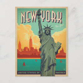 NYC - Lady Liberty Briefkaart