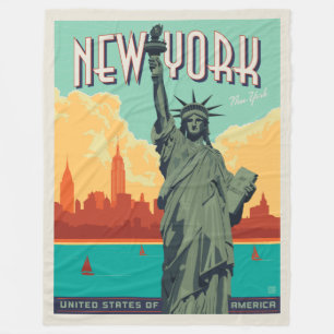 NYC - Lady Liberty Fleece Deken