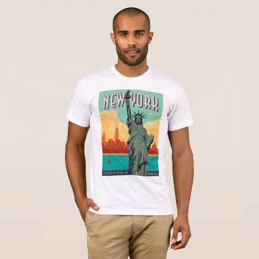NYC - Lady Liberty T-shirt (Voorkant volledig)