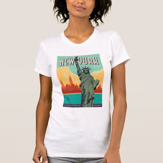NYC - Lady Liberty T-shirt (Voorkant)