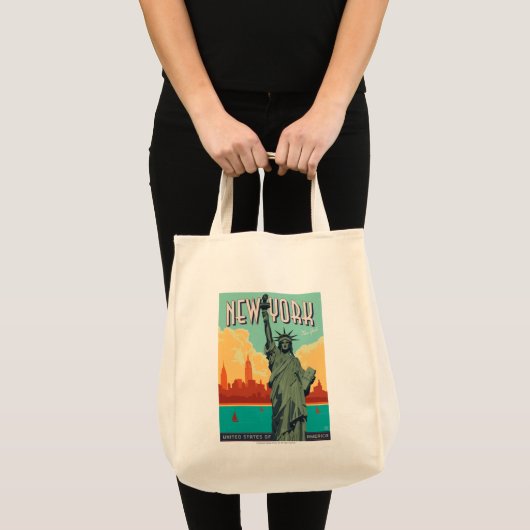 NYC - Lady Liberty Tote Bag (Voorkant (product))
