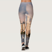 NYC Lager Manhattan Skyline met Gepersonaliseerde Leggings (Achterkant)
