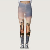 NYC Lager Manhattan Skyline met Gepersonaliseerde Leggings (Voorkant)