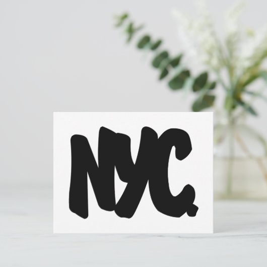 NYC-letters Briefkaart (Staand voorkant)