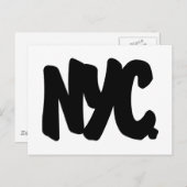 NYC-letters Briefkaart (Voorkant / Achterkant)