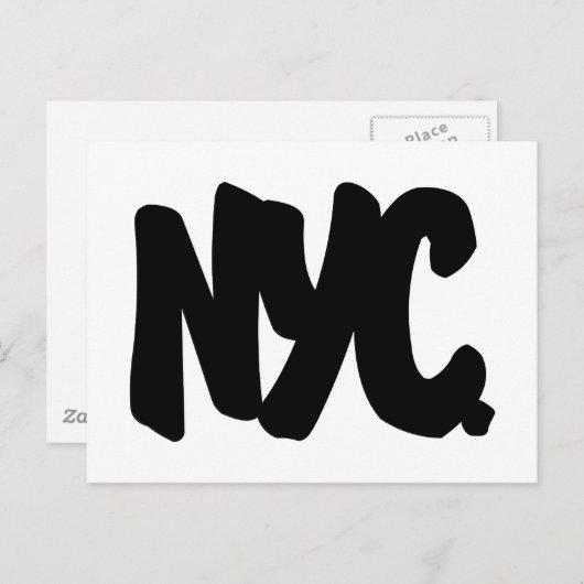 NYC-letters Briefkaart (Voorkant / Achterkant)