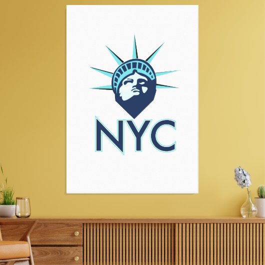 NYC Liberty Canvas Afdruk (Insitu (Woonkamer))