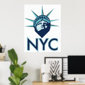 NYC Liberty Poster (Thuiskantoor)