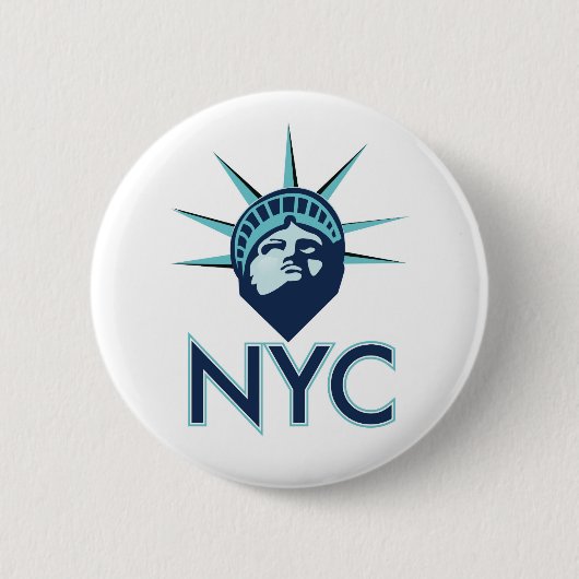 NYC Liberty Ronde Button 5,7 Cm (Voorkant)