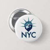 NYC Liberty Ronde Button 5,7 Cm (Voorkant /achterkant)