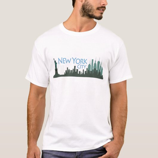 NYC Liberty Skyline T-shirt (Voorkant)