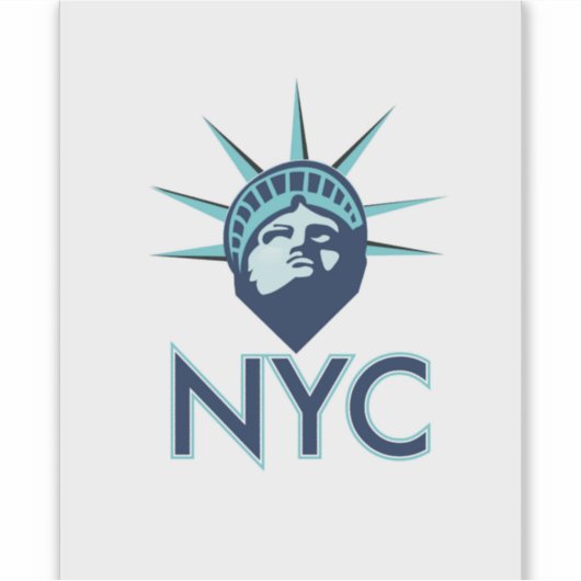 NYC Liberty Sticker (Voorkant)