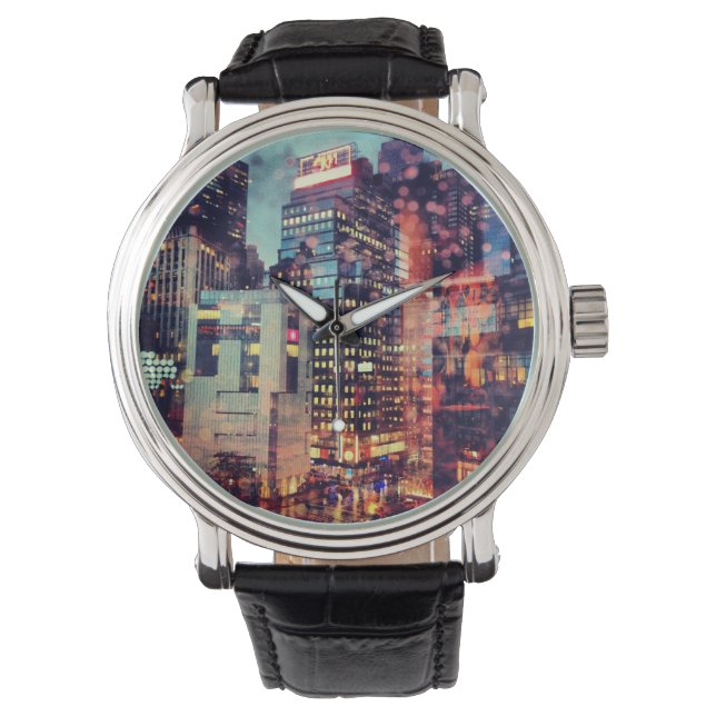 NYC Lights Watch Horloge (Voorkant)