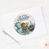 NYC LIL CHAMP BABY BOY SHOWER STICKER (Envelop)