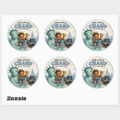 NYC LIL CHAMP BABY BOY SHOWER STICKER (Vel)