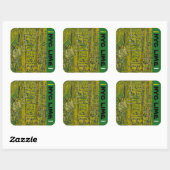 NYC LIME KUSH VIERKANTE STICKER (Vel)