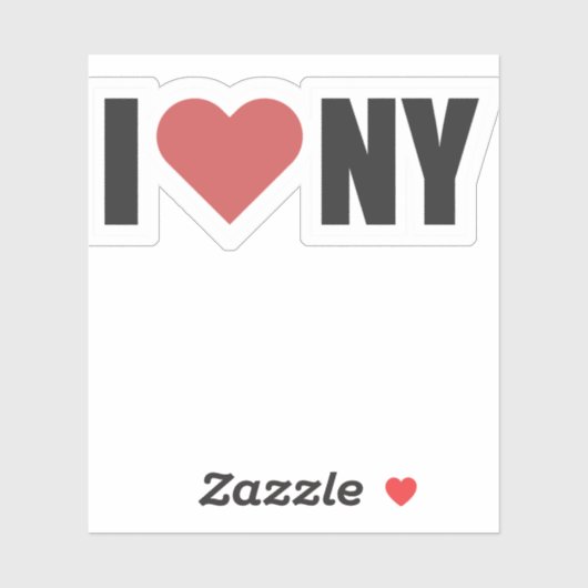 NYC Lover Design Sticker (Vel)