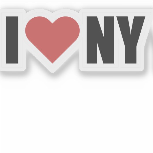 NYC Lover Design Sticker (Voorkant)
