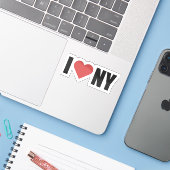 NYC Lover  Design Sticker (Laptop met iPhone)
