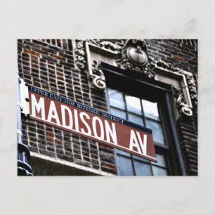 NYC Madison Ave Briefkaart