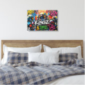 NYC MAJESTY-7 CANVAS AFDRUK (Insitu (Slaapkamer))