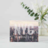 NYC Manhattan Briefkaart (Staand voorkant)