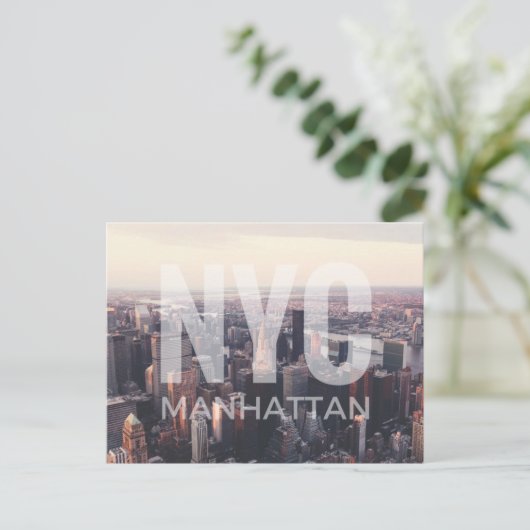 NYC Manhattan Briefkaart (Staand voorkant)