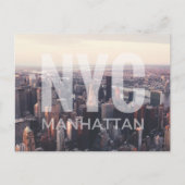 NYC Manhattan Briefkaart (Voorkant)