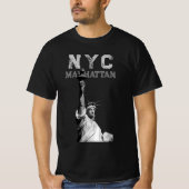 Nyc Manhattan Liberty Statue Mannen Modern T-shirt (Voorkant)
