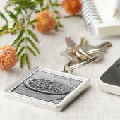 NYC Manhole Hoesje Premium Sleutelhanger (Zijkant)